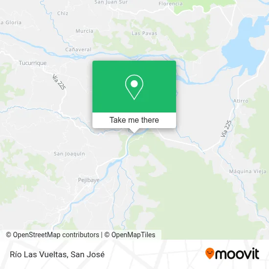 Río Las Vueltas map