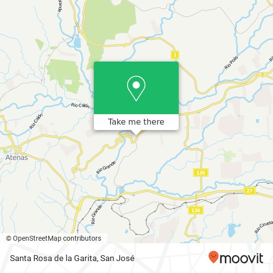 Santa Rosa de la Garita map