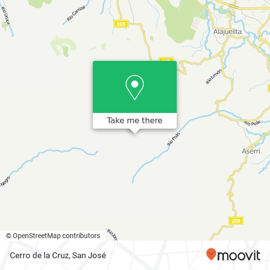 Cerro de la Cruz map