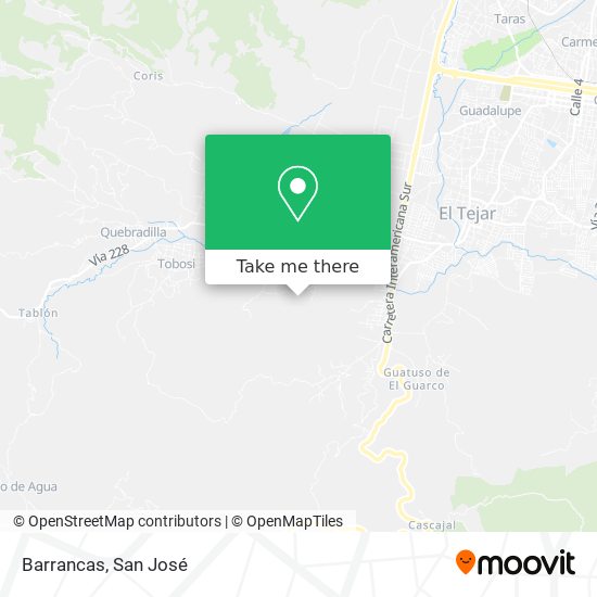 Barrancas map