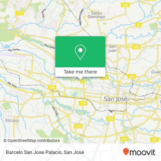 Barcelo San Jose Palacio map