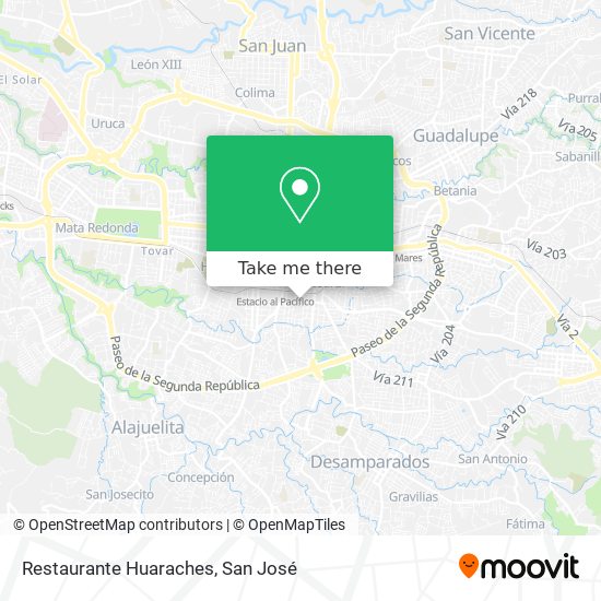 Restaurante Huaraches map