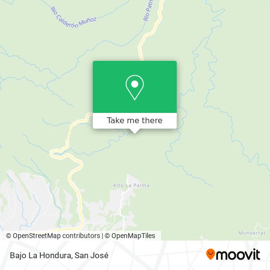 Bajo La Hondura map