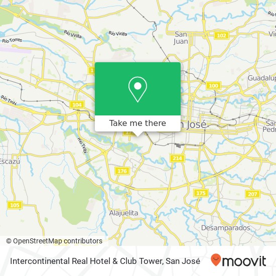 Intercontinental Real Hotel & Club Tower map