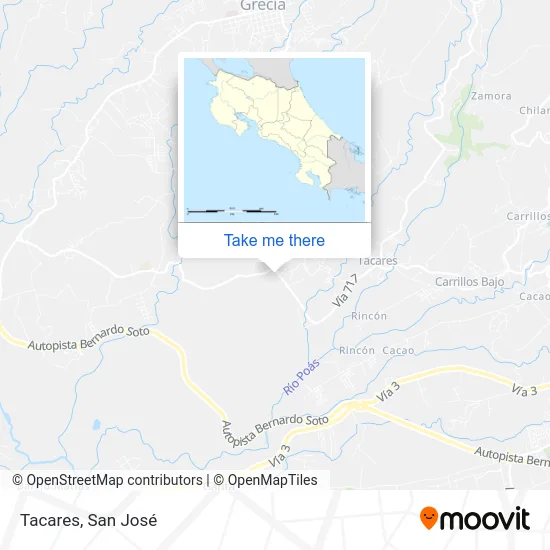 Tacares map