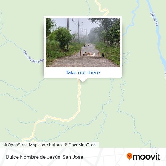 Mapa de Dulce Nombre de Jesús