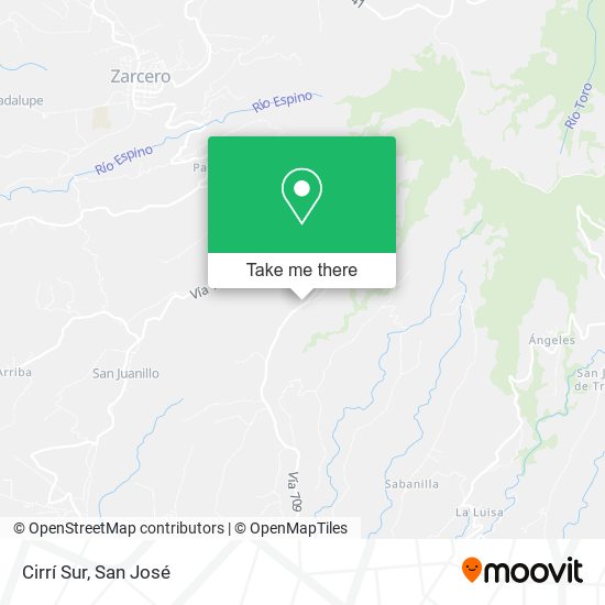Mapa de Cirrí Sur