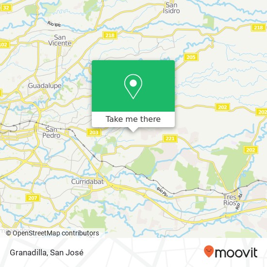 Granadilla map