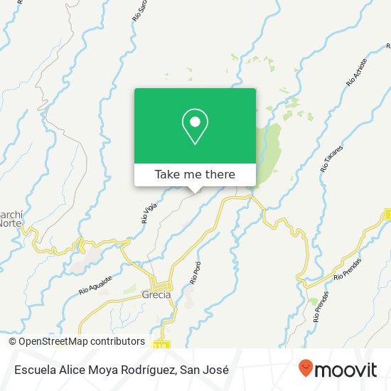 Mapa de Escuela Alice Moya Rodríguez