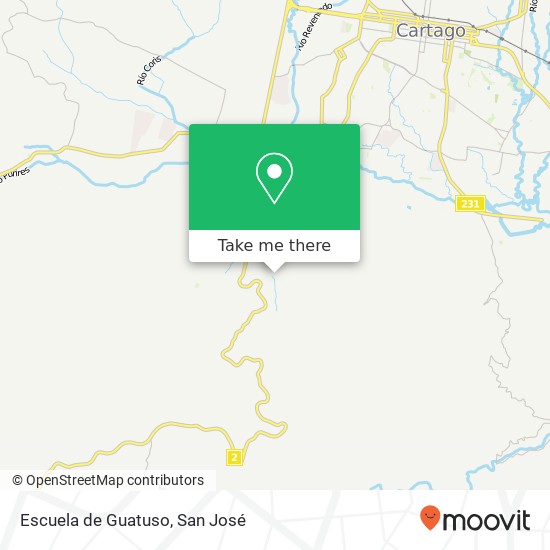 Mapa de Escuela de Guatuso