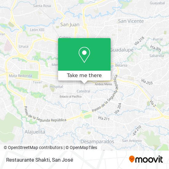 Restaurante Shakti map