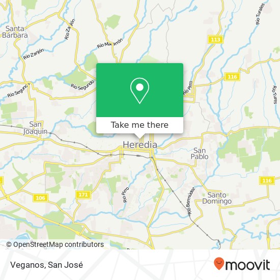 Veganos map
