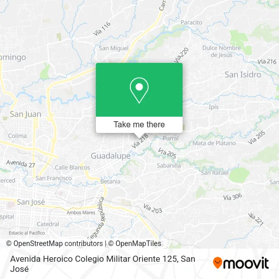 Avenida Heroico Colegio Militar Oriente 125 map