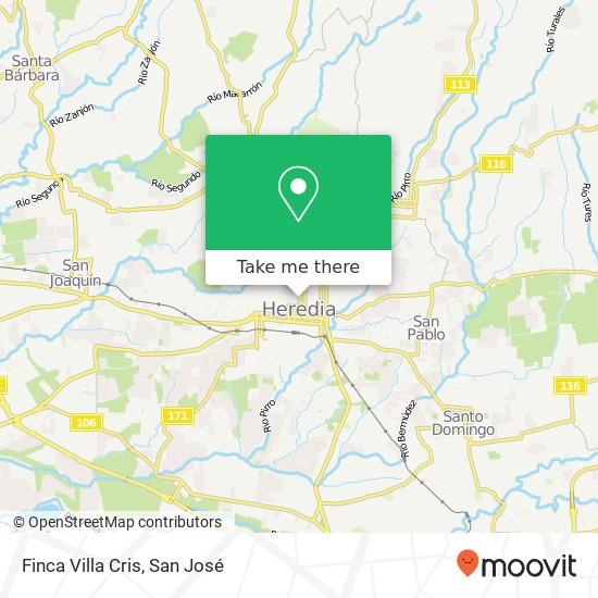 Finca Villa Cris map