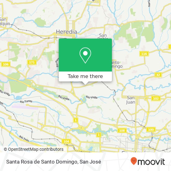 Santa Rosa de Santo Domingo map