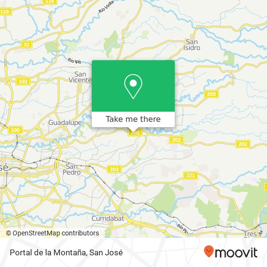 Mapa de Portal de la Montaña