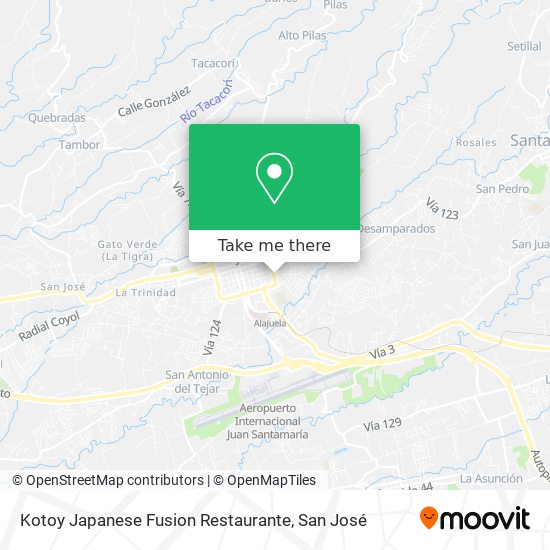 Kotoy Japanese Fusion Restaurante map