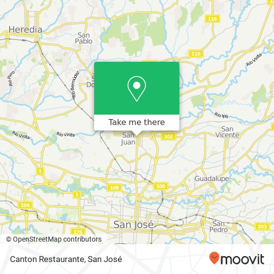 Canton Restaurante map