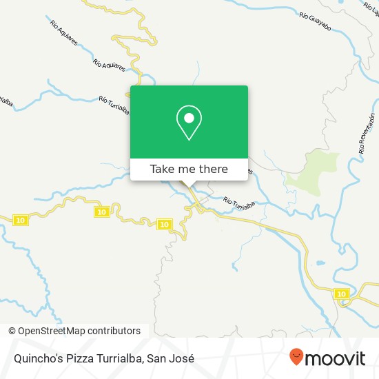 Quincho's Pizza Turrialba, Calle 2 Turrialba, 30501 map