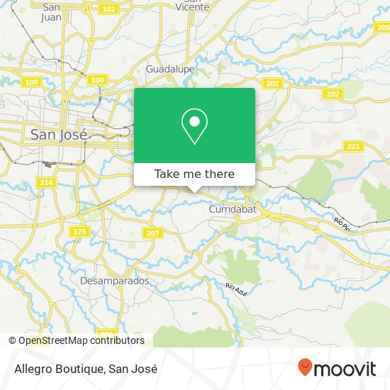 Allegro Boutique, Curridabat, 11801 map