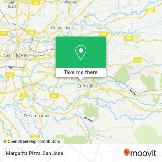 Margarita Pizza, Curridabat, 11801 map