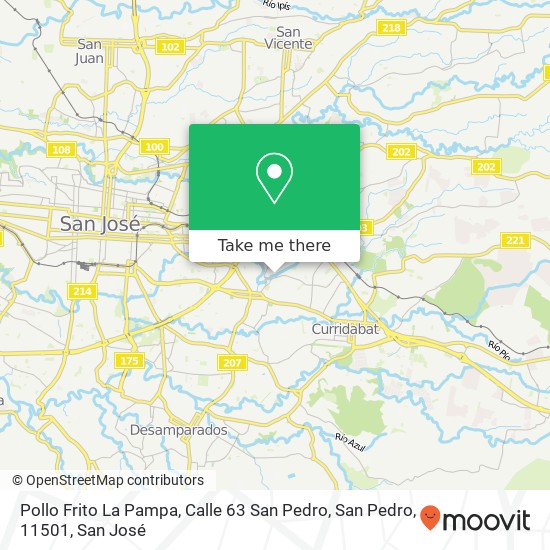 Pollo Frito La Pampa, Calle 63 San Pedro, San Pedro, 11501 map