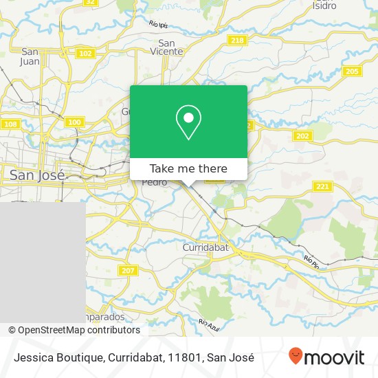 Jessica Boutique, Curridabat, 11801 map