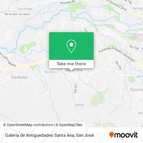 Galería de Antiguedades Santa Ana map