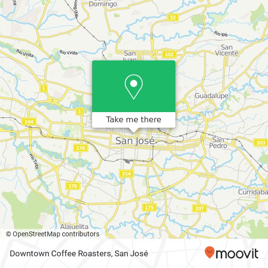 Downtown Coffee Roasters, Boulevard Calle 2 Merced, San José, 10102 map