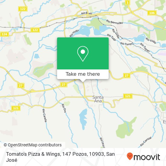 Tomato's Pizza & Wings, 147 Pozos, 10903 map