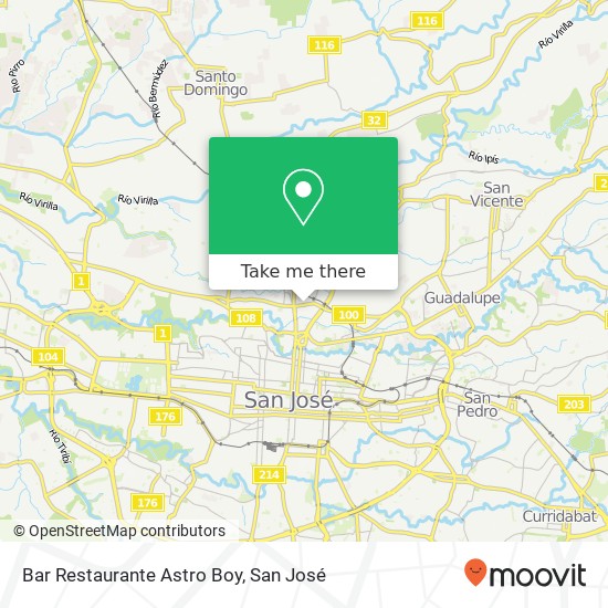 Bar Restaurante Astro Boy map