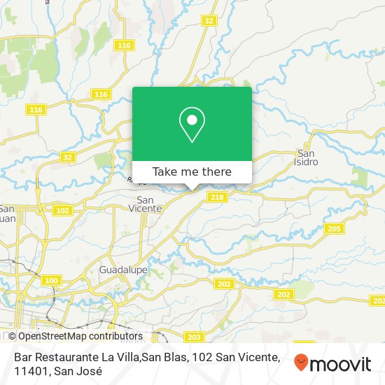 Bar Restaurante La Villa,San Blas, 102 San Vicente, 11401 map