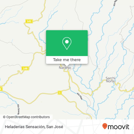 Heladerías Sensación, Calle 1 Naranjo, 20601 map