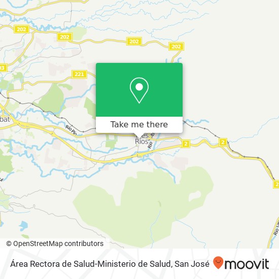 Área Rectora de Salud-Ministerio de Salud map