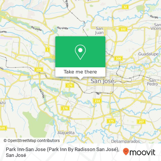 Park Inn-San Jose (Park Inn By Radisson San José) map