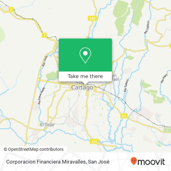 Corporacion Financiera Miravalles map