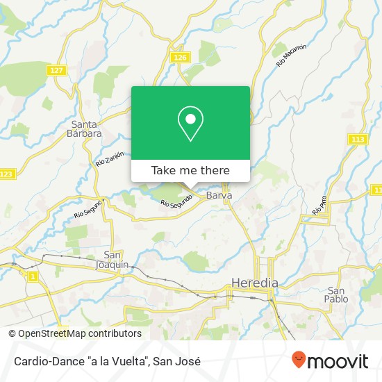 Cardio-Dance "a la Vuelta" map