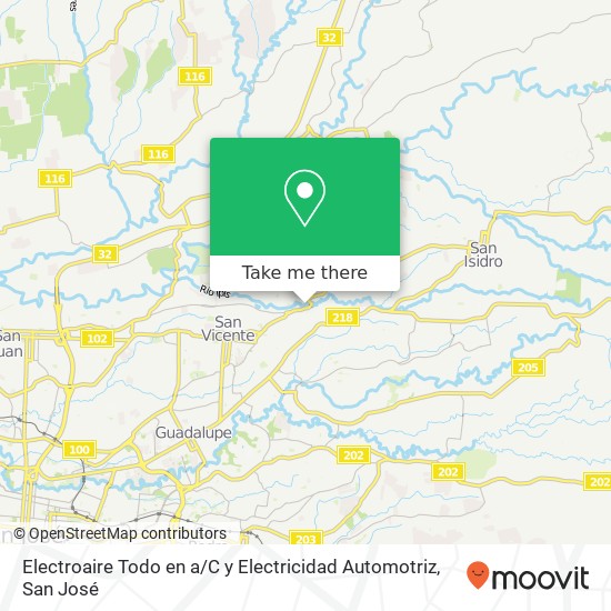 Mapa de Electroaire Todo en a / C y Electricidad Automotriz