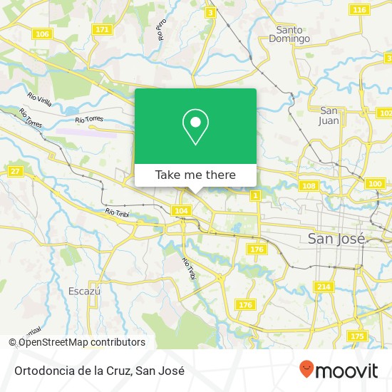 Ortodoncia de la Cruz map
