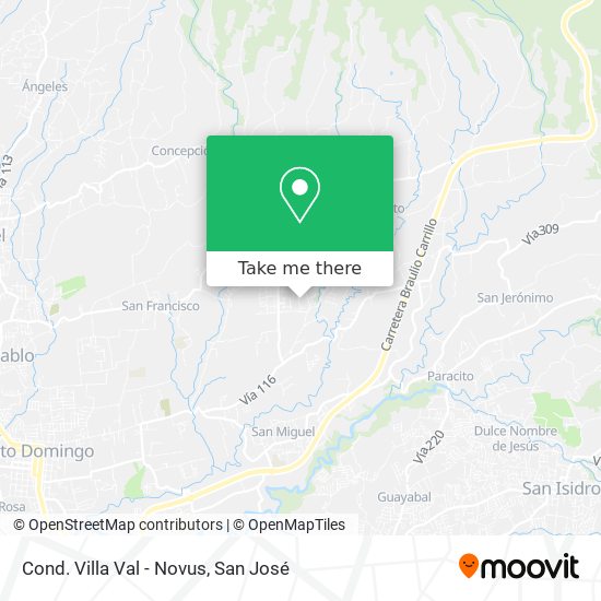 Cond. Villa Val - Novus map
