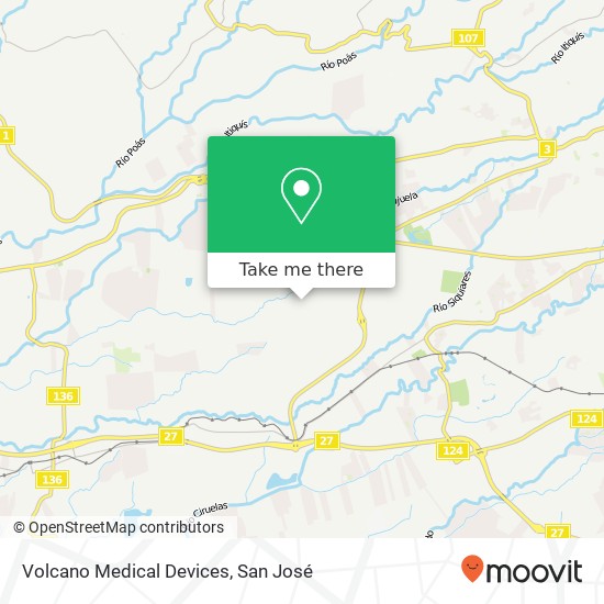 Volcano Medical Devices map