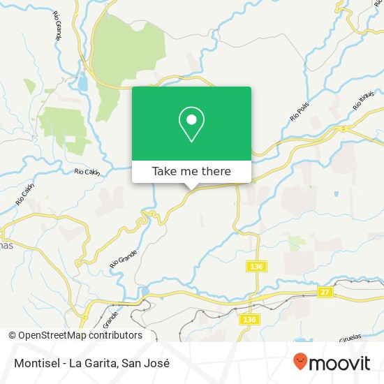 Montisel - La Garita map