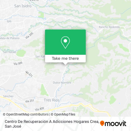 Centro De Recuperación A Adicciones Hogares Crea map