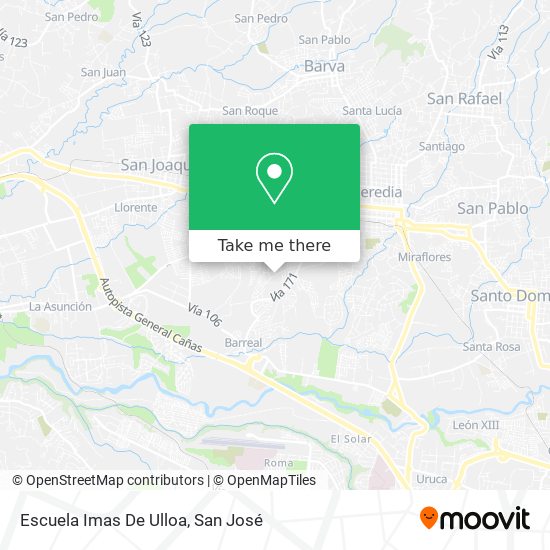 Escuela Imas De Ulloa map