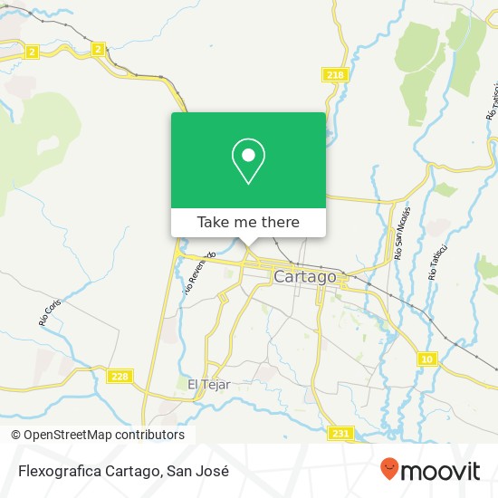 Flexografica Cartago map