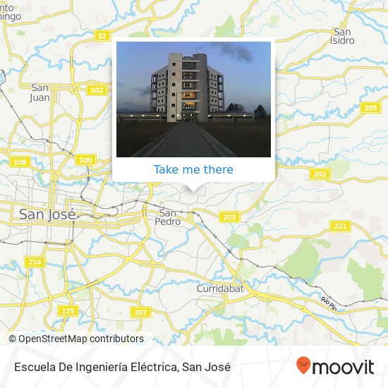 Mapa de Escuela De Ingeniería Eléctrica