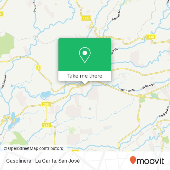 Gasolinera - La Garita map