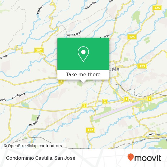 Condominio Castilla map