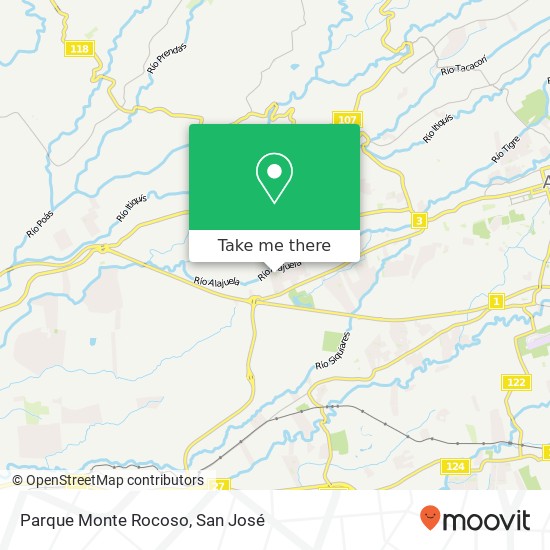 Mapa de Parque Monte Rocoso
