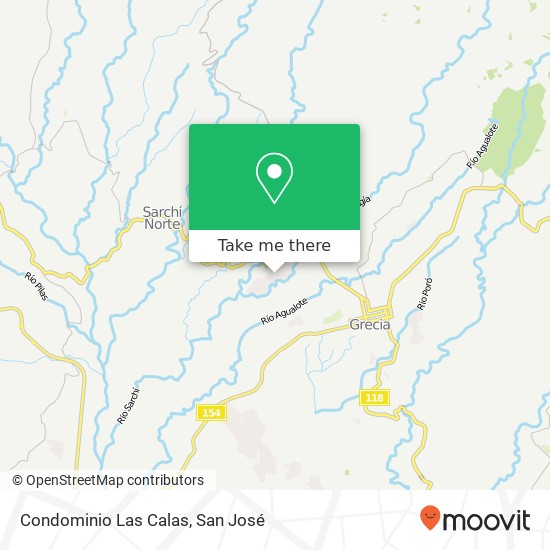 Condominio Las Calas map